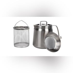 Home Selection New Stainless Steel Hot Frying Soup Pot Kettle Silver 2 Liter OS